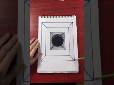Easy drawing 3D On paper.