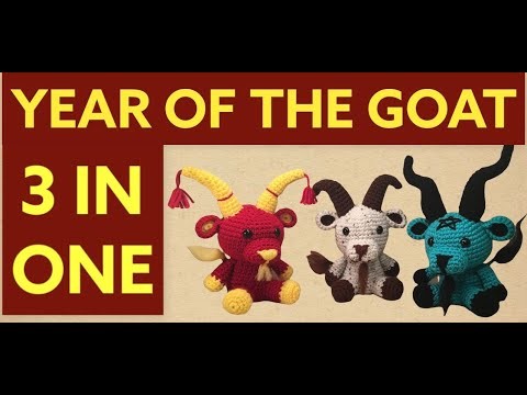 English baphomet year of the goat crochet