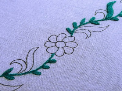 Hand Embroidery Borderline Design for Dress - All Over Design - 105