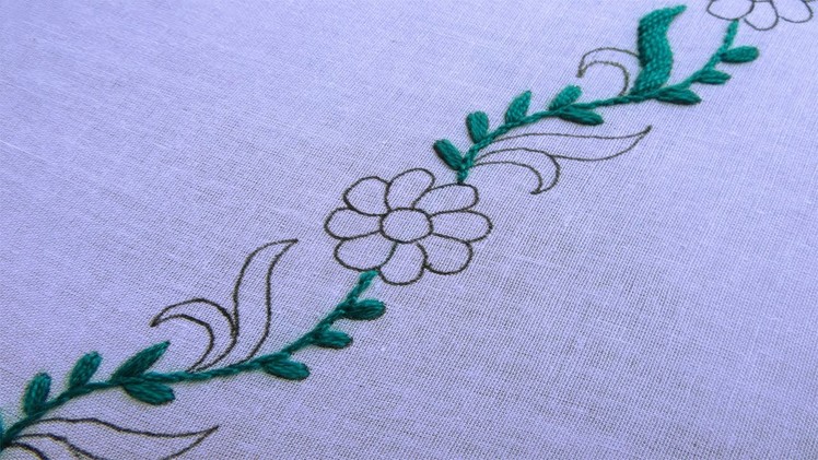 Hand Embroidery Borderline Design for Dress - All Over Design - 105