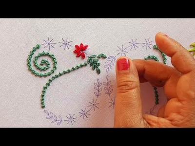Hand Embroidery Designs. Beautiful hand Embroidery Stitch Design
