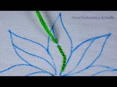 Hand embroidery step by step easy flower design for beginners