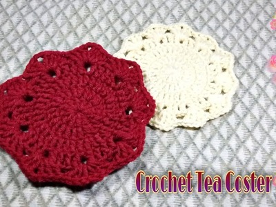 How To Crochet a Circle Coster Design By Shagufta's Creation.