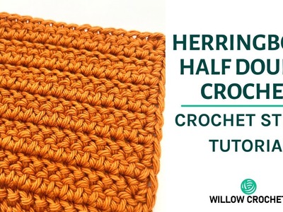 How To Do Herringbone Half Double Crochet | Crochet Stitch Tutorial