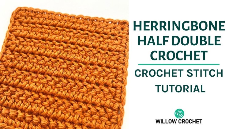 How To Do Herringbone Half Double Crochet | Crochet Stitch Tutorial
