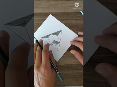 How to Draw 3D Drawing | 3D Drawing on Paper | Fantastic 3D illusion | #shorts
