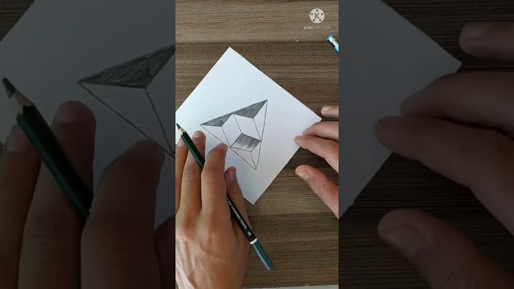 How to Draw 3D Drawing | 3D Drawing on Paper | Fantastic 3D illusion | #shorts
