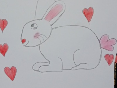 How to draw a cute bunny easy - how to draw a easter bunny step by step
