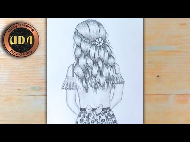 HOW TO DRAW A CUTE GIRL EASY STEP BY STEP || PENCIL DRAWING EASY GIRL ...