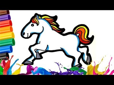 ????????HOW TO DRAW A CUTE HORSE KAWAII FOR KIDS????✏️????????️????️???? Cómo dibujar un lindo caballo kawaii para niños