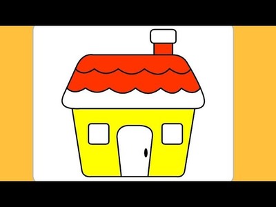 How to draw a house for kids