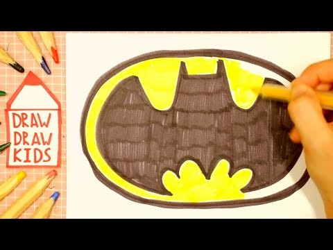 How to draw BATMAN | DC | LOGO