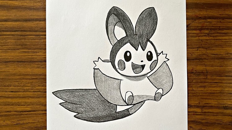 How to draw Emolga from Pokemon || Easy drawings for beginners || How to draw for beginners