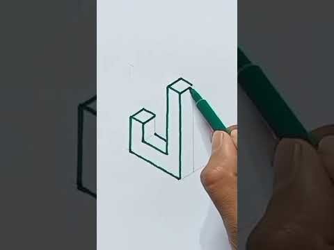 How to Draw | J Letter Drawing art 3D drawing tutorial #shorts