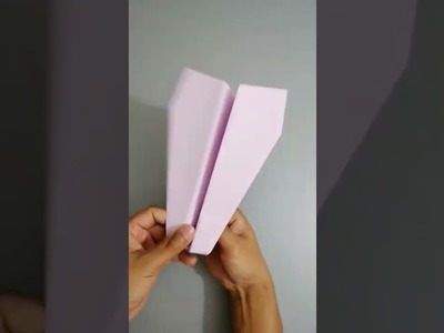 How to fold a paper airplane that fly far #Shorts