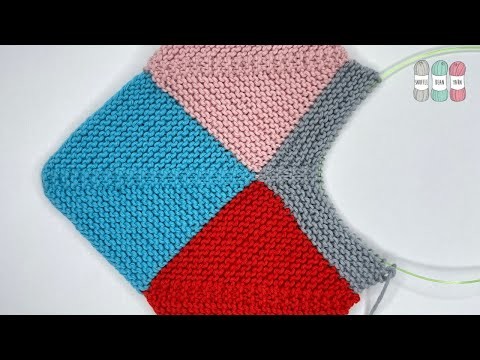 How to Join Mitred Squares as you go (JAYG) | Hand Knitting Tutorial
