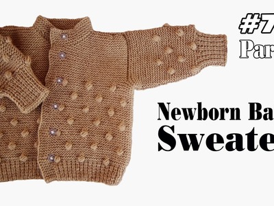 How to Knit Newborn Baby Sweater | Baby Sweater Bunne Tarika | Baby Sweater Design Part 2