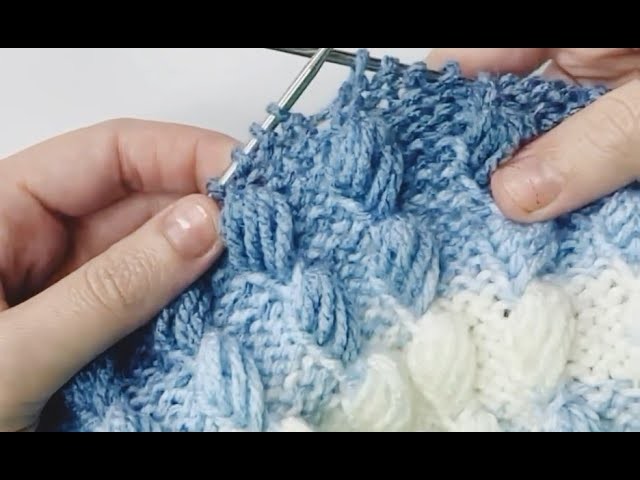 ????How to knit shell stitch