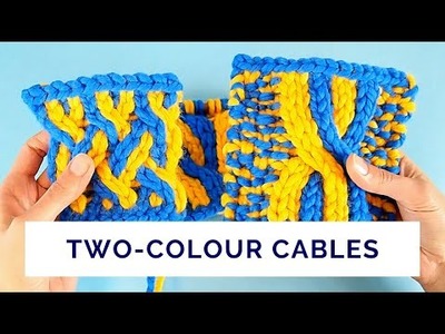 How to Knit Two-Colour Cables