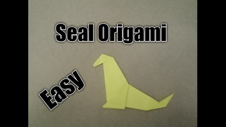 How to make Origami sea ​​lions | Paper craft Easy