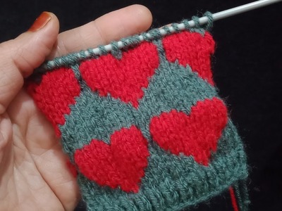 Knitting Red Heart ❤️ | Knitting Design #556 | Beutiful Cardigan Pattern