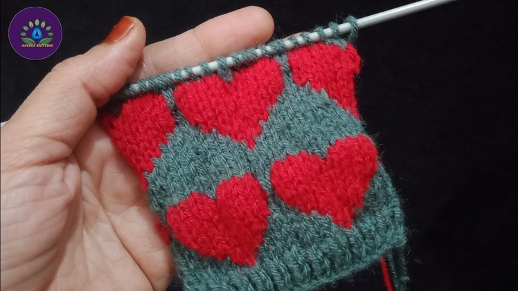 Knitting Red Heart ❤️ | Knitting Design #556 | Beutiful Cardigan Pattern