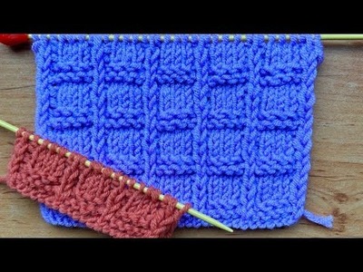 Knitting Tutorial. A Very Easy Pattern Suitable For Men's texture