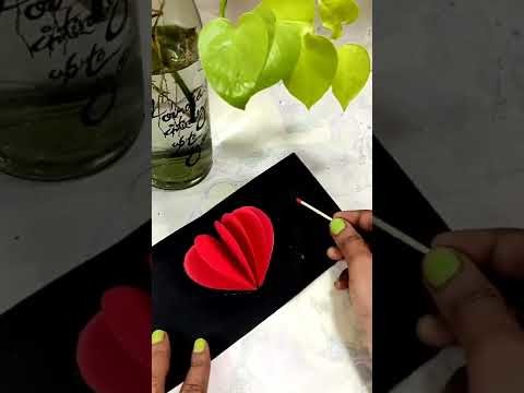 Last Minute Super Easy Valentine's Day 3D ❤ Pop-up Card. Cute Easy Valentine's Day Card. Diy Cards
