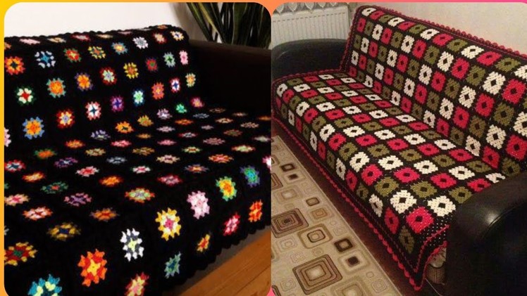 Latest Embellished Crochet Handmade Sofa Cover Design ideas 2022|| Zoya Collection Studio