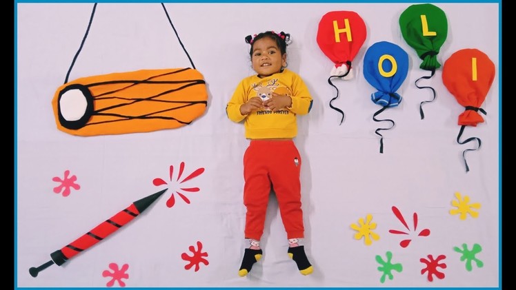 Latest Holi Theme Babyphotoshoot Ideas At Home || Holika Dahan Theme |Dhuleti Theme |Diy Photoshoot|