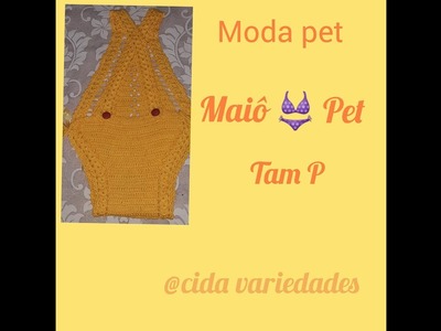 Maiô Pet em Crochê Pet Passo a Passo.Pet Swimsuit in Pet Crochet Step by Step????????????????