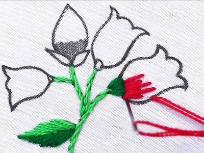 New Hand Embroidery Needle Work Flower Making Idea With Step By Step Easy Sewing Tutorial