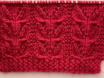 New Knitting Stitch Pattern For Sweater And Cardigans