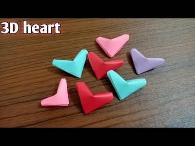 Origami 3D heart | how to make lucky heart