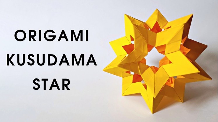 Origami KUSUDAMA STAR HOLES by Francesco Mancini | How to make a paper kusudama