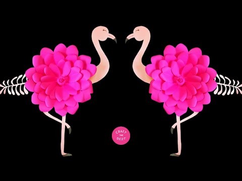 Paper Flamingo Wall Decoration | DIY | Room Decoration | Craft the Best