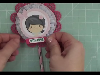 Scrapbooking Lollipop Ornament with Circle Frames Dies - @Isabel Gabe Alinacutle® #AlinaCraft