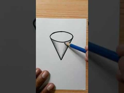 #shorts 3d drawing floating on paper easy | how to draw 8 for beginner with marker and pencil |