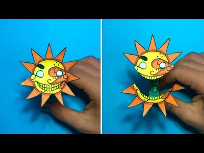 SunDrop [FNAF] - Cool Paper Craft To Do At Home For Fans | Origami Sundrop #origami #fnaf #drawing