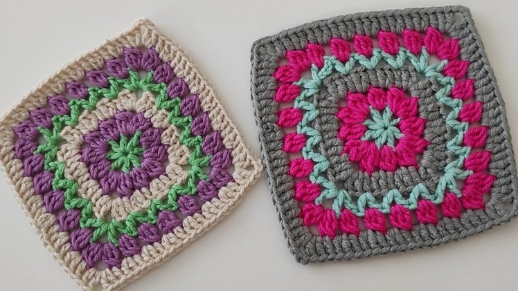 Super easy crochet granny square pattern for beginners - crochet granny motif knitting pattern