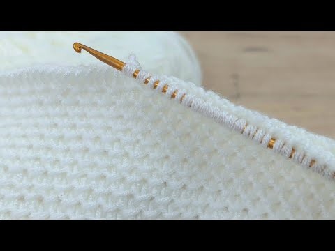 Super Easy Tunisian Crochet Baby Blanket For Beginners online Tutorial Knitting