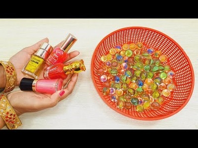 SUPERB WALL HANGING DECOR IDEAS USING DIY THINGS AND NAIL POLISH | BEST OUT OF WASTE