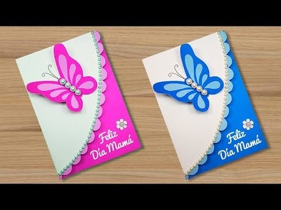 ????Tarjeta mariposa para el día de la madre ???? Ideas para mamá | Mother's Day Card Beautiful????