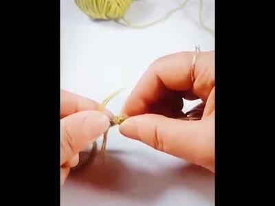 The Joining together technique of two wool threads