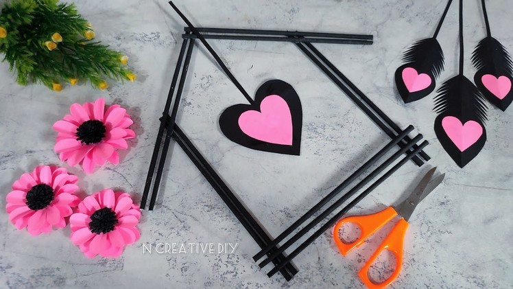 Unique paper flower wall hanging craft | Paper craft for home decoration | Diy Paper wall decoration