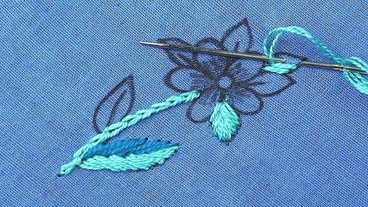 Very easy and simple hand embroidery work for newbies and beginners - basic hand embroidery stitches