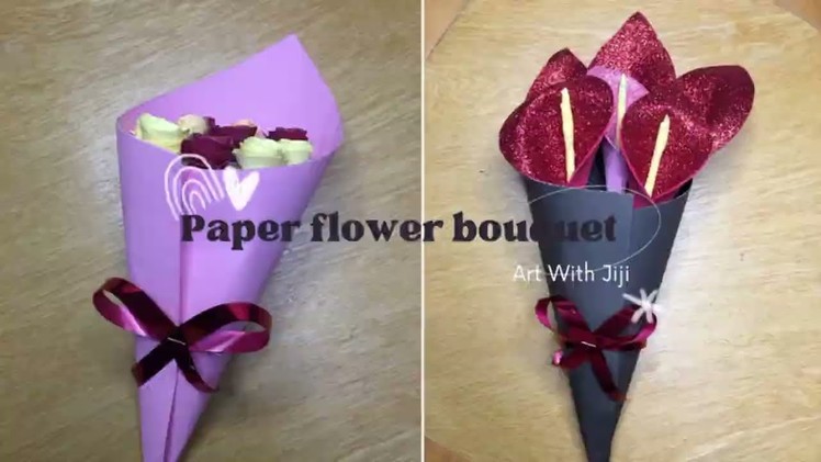 2 DIY Paper flower bouquet | Mother's Day gift ideas | Birthday Gift ideas | Making flower bouquet