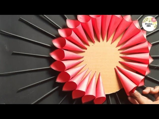 2 Unique Paper Flower Wall Hanging craft ideas | DIY Paper Home Decorations crafts | Room Decoration