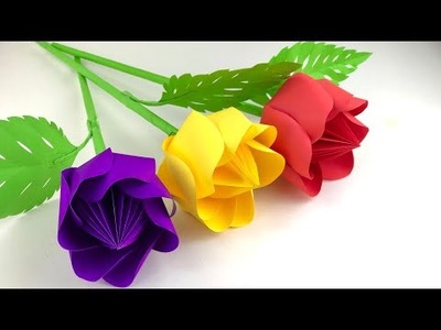 Amazing Paper Flowers | Home Decor | Paper Flower Making Easy | Paper Craft | Handmade Paper Flowers