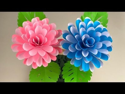 Amazing Paper Flowers | Home Decor | Paper Flower Making Easy | Paper Craft | DIY | Flower Making